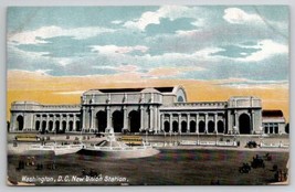 Washington DC New Union Station 1910 To Hinsdale MA Postcard W29 - £3.15 GBP