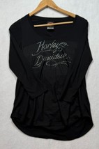 Harley-Davidson Outer Banks North Carolina Bling Logo Shirt Black Women&#39;... - $19.59