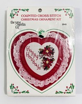 The Berlin Co. Counted Cross Stitch Christmas Ornament Kit 2945 Poinsettia - $5.93