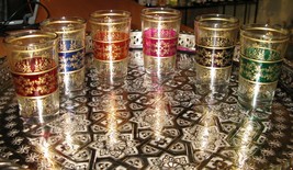 Moroccan tea glasses -Moroccan serving tea cups- Set of 6 Moroccan tea glasses - £31.89 GBP