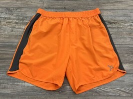 ORANGEtheory Men&#39;s Running Athletic Shorts Orange &amp; Black Stretchy ~Size... - $16.83