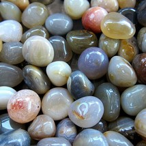 One Navrang Agate Tumbled Stone 20-25mm Reiki Healing Crystals Inspire P... - £1.31 GBP