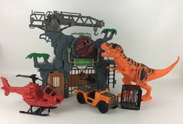 Dino Valley Mega Dino Gate Playset Dinosaur Helicopter Vehicle 2016 Chap... - £39.43 GBP