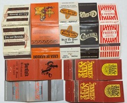 9 Vintage Matchbook Restaurants SANTA FE TGI FRIDAY&#39;S CHI CHI&#39;S FOX AND ... - £7.43 GBP