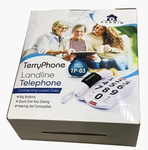 Acenis Terry Phone Big Button Telephone Handset White Landline - £17.35 GBP