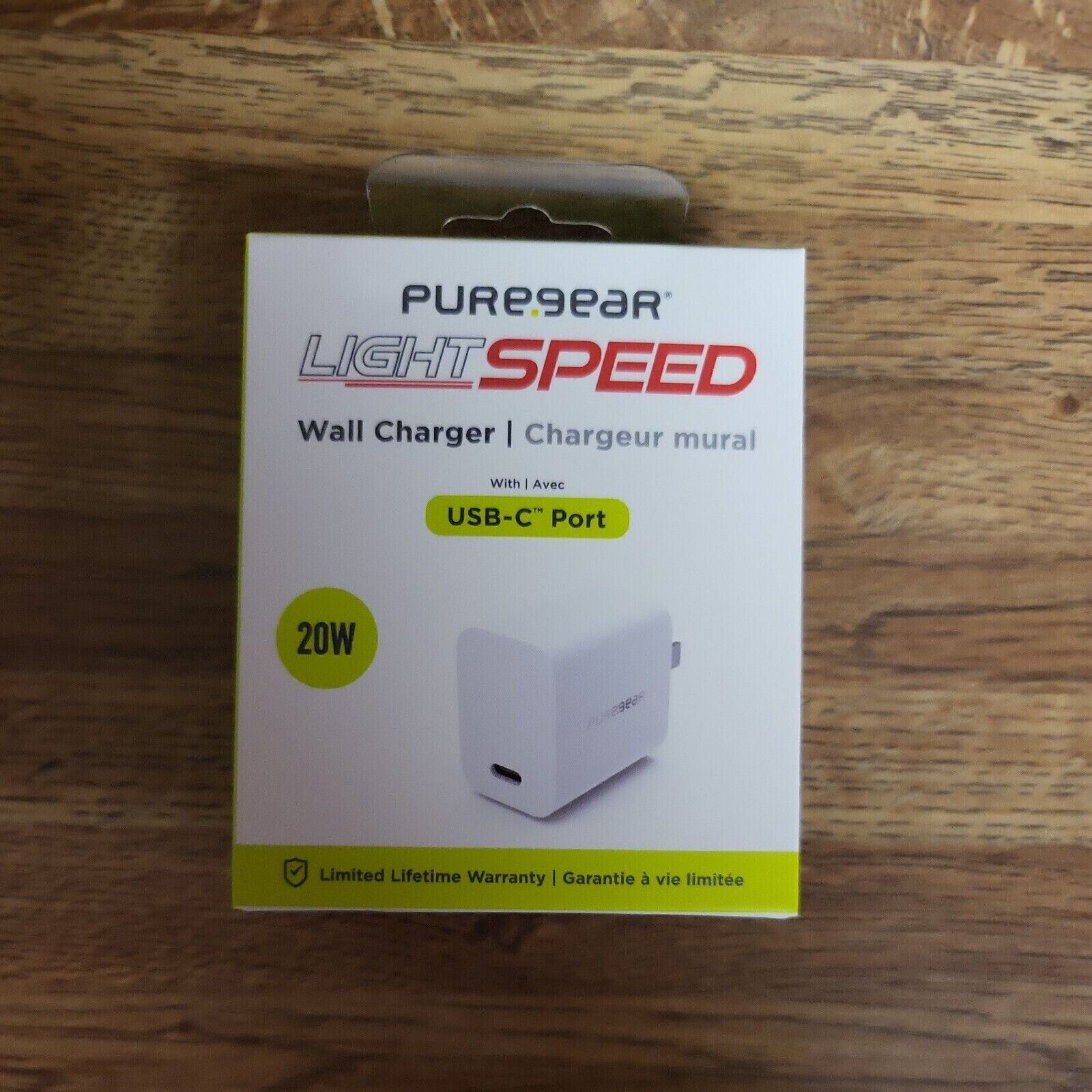 PureGear LightSpeed 20W USB-C Wall Charger - White (63546PG) - $19.79