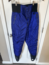 Tyrolia skiwear ski pants snowboarding vintage like blue/purple pants si... - $54.45