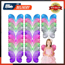 36 Pcs Fairy Wings For Girls Bulk Angel Butterfly Wings Costume 12.6 X 17.32&quot; - £51.92 GBP