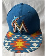 Miami Marlins New Era Fitted Hat Aztec print on brim size 7 1/2 Clean 59 Fifty - $19.80