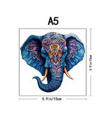 Puzzle Wooden Elephant Creative Gift Wrap Adult Children Difficult Decom... - £18.32 GBP+