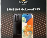 Samsung Galaxy A23 5G - 64 GB Black Prepaid Boost Mobile New Sealed Reta... - $139.98
