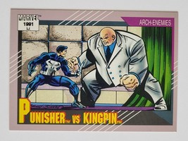 1991 Punisher Vs Kingpin Marvel Comics Comic Book Trading Card Vintage Impel - £5.57 GBP