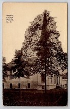 Poland NY Baptist Church 1910 to Musgrave Johnstown New York Postcard F29 - $9.95