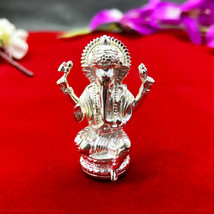 Lord Ganesh Idol 925 Sterling Silver Ganesh Statue, Ganesh Statue Sculpture - $520.24 CAD