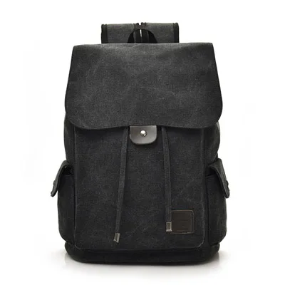  canvas men backpack large shoulder school bag rucksack for boys travel fashion camping thumb200