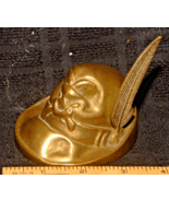 Neat Italian mini BRONZE (DESK) Figurine FEATHERED MILITARH &quot;CAPPO ALPINO&quot; - $2,688.76 MXN