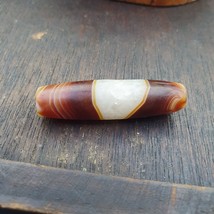 Antique Old Yemeni crystal in Agate Middle Eastern red Agate Bead AMD-45 - £46.77 GBP