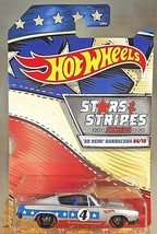 2020 Hot Wheels Stars &amp; Stripes 4/10 &#39;68 HEMI BARRACUDA Silver w/Black DD8 Spoke - £7.43 GBP