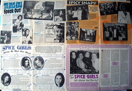 SPICE GIRLS ~ Fourteen (14) Color and B&amp;W ARTICLES from 1998-1999 ~ Clip... - £10.15 GBP