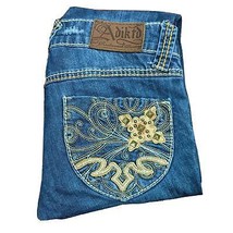 ADIKTD Womens Jeans Size 0/W26 (28x33) Low Rise Studded Denim - $24.92