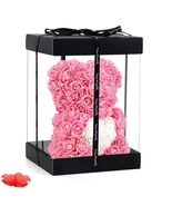 Rose Bear Pink 10in Rose Flower Bear Over 250 Flowers Clear Gift Box - €14,98 EUR Rose Bear Pink 10in Rose Flower Bear Over 250 Flowers Clear Gift Box - €14,98 EUR