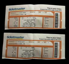 PEARL JAM/SONIC YOUTH 2006 CONCERT TICKET STUBS (PRINTED) TICKETMASTER M... - $51.30
