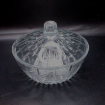Vintage Clear Glass Covered Candy Dish With Lid KIG Indonesia  I - $6.68