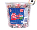 2x Jars Bob&#39;s Sweet Stripes Soft Peppermint Candy | 160 Pieces Per Jar |... - £35.06 GBP