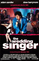 1998 The Wedding Singer Movie Poster 11X17 Adam Sandler Drew Barrymore R... - £9.10 GBP