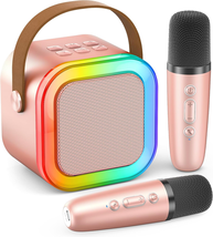 Karaoke Machine for Kids Adults, Portable Bluetooth Mini Karaoke Microphone Sing - £22.35 GBP