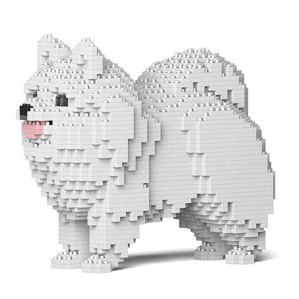 Pomanian Dog Sculptures (JEKCA Lego Brick) DIY Kit