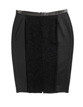 Calvin Klein Pencil Skirt Black Scuba Boucle Contrast Skirt Sz 4 NWT - £30.30 GBP