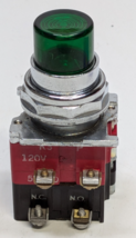 Cutler Hammer Green Illuminated Push Button Switch with Contact Blocks - $41.59 CAD
