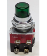 Cutler Hammer Green Illuminated Push Button Switch with Contact Blocks - $547.96 MXN