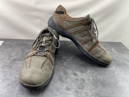 Clarks Unstructured Sneaker Men 13M Shoes Brown Leather Lace Up Casual C... - $34.47