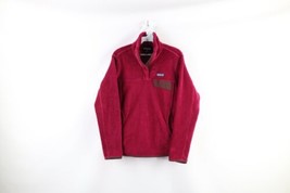 Patagonia Womens M Spell Out Box Logo Re-Tool Snap-T Pullover Fleece Sweater - £50.44 GBP