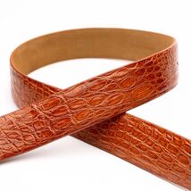 Marco Di Milano genuine exotic caiman flank Massimo Belt Honey image 2