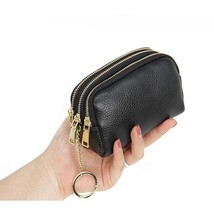 Genuine Leather Women Wallet Purse Short Card Coin Key Holder Change Pouch Soft  - £22.20 GBP