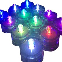 Super Bright Led Floral Tea Light Submersible Lights For Party Wedding (Rgb(Chan - £30.36 GBP