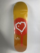 BLUEPRINT skateboards deck 8&quot; RARE quality Spray Heart Muddy Orange - £32.04 GBP