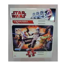 Star Wars The Clone Wars Childrens Floor Jigsaw Puzzle 46 Pieces Preowned - $9.31