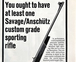 Savage Anschutz Model 153 Rifle 1964 Advertisement Hunting Vintage DWEE14 - $19.99