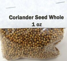 Coriander Seed Whole 1 oz Culinary Herb Flavoring Cooking US Seller     ... - $9.89