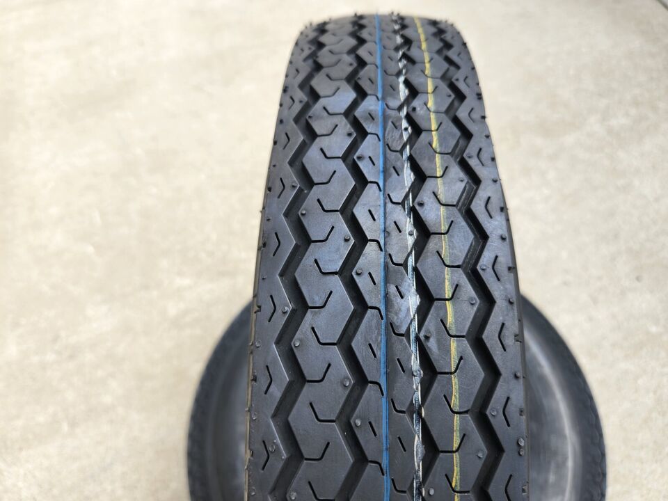 2 (TWO) 530-12 5.30-12 8 PLY RATED LOAD D 8 Ply Rated Boat Trailer Servi... - $65.00