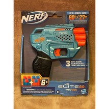 Hasbro Nerf Elite 2.0 Trio TD-3 Barrel Blaster w/Six Nerf Darts- NEW - £11.15 GBP