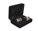 Men J.Valintin Cufflinks With Bold Stones Plated Gold Vito Rofolo V45-1 - $45.00