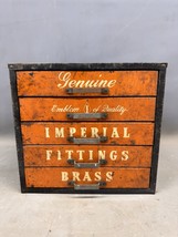 Antique Vintage 5 Drawer Cabinet Pull Organizer Imperial Brass Fittings ... - $225.54