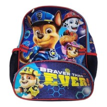 Paw Patrol Nickelodeon Backpack Kid&#39;s School Book Bag Zippered Pockets Cartoon - £9.74 GBP