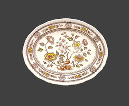 Wood &amp; Sons Dorset Brown Multicolor oval platter made in England. - $88.05