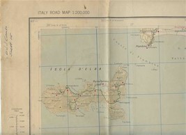 Italy Road Map Sheet 15 War &amp; Navy Department First Edition 1943 - £20.73 GBP